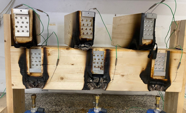 Impact of tolerances on the fire behaviour of timber 